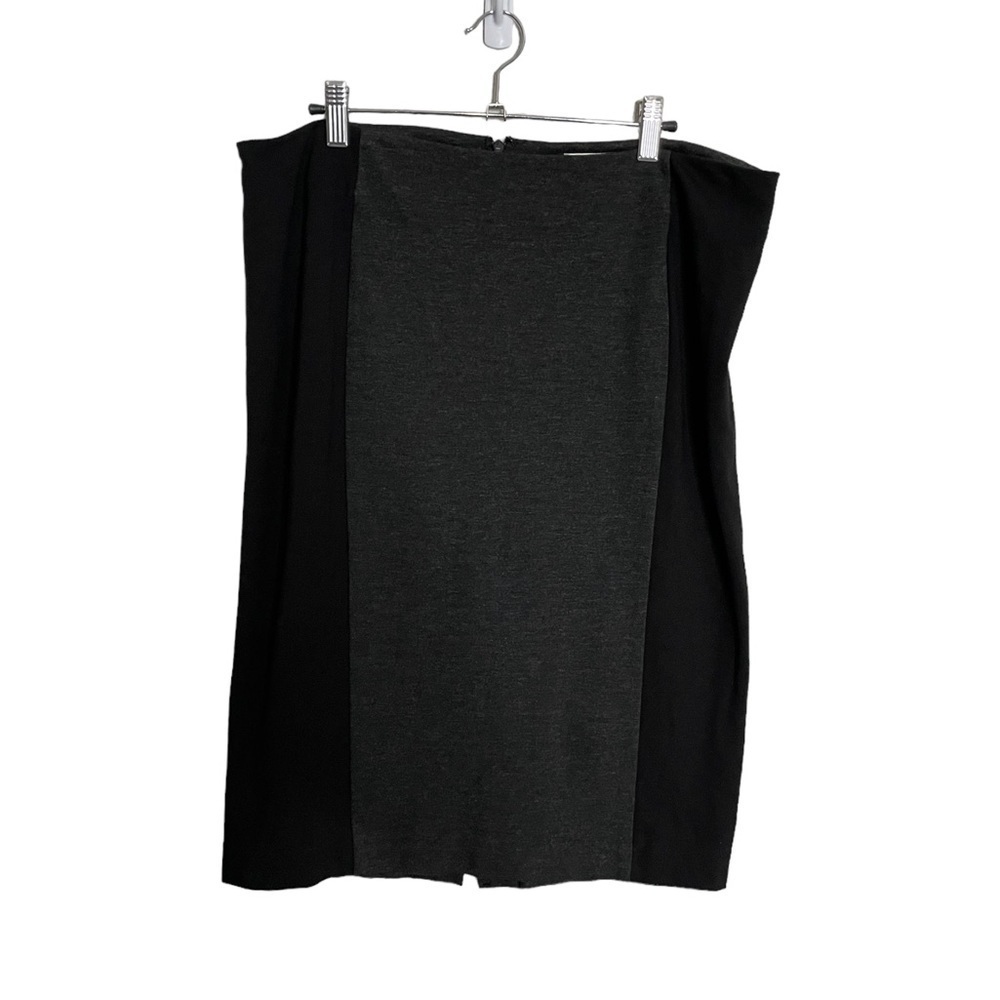 CAbi Gray Black Colorblock Business Slit 14